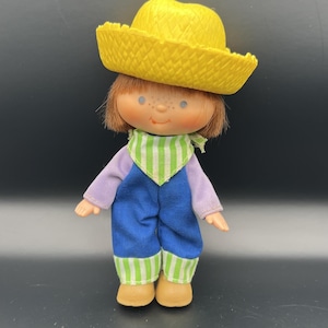 VTG 1979 Primera edición Strawberry Shortcake's Friend Huckleberry Pie Flat Hand