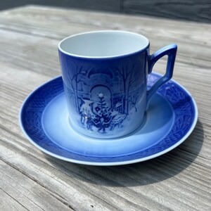 Royal Copenhagen 1990 Christmas Cup and Saucer