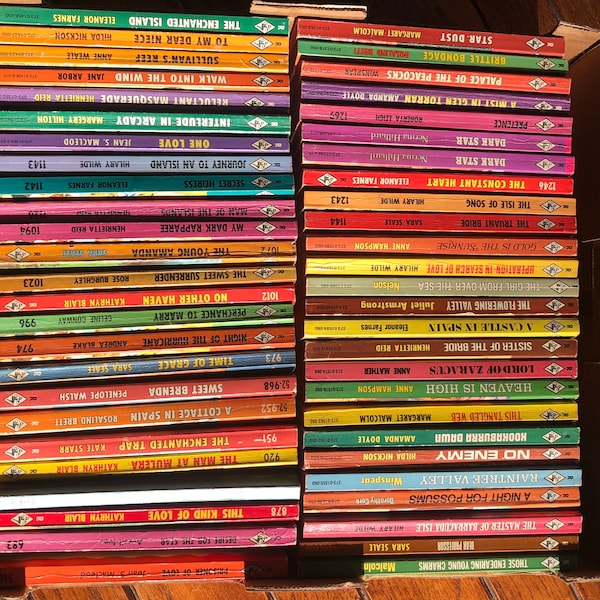 Nos. 500 - 1599 Harlequin Romance Novels - PRICED PER BOOK