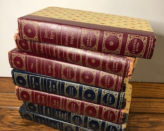 Vintage Library Edition Novels! (Priced per book) Leather Binding, Paper covers