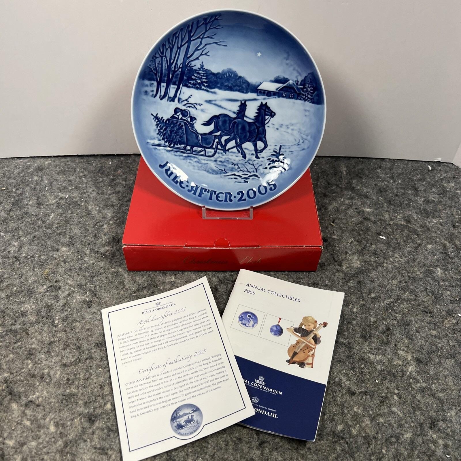 Bing & Grondahl Christmas Plates 2005 - Etsy