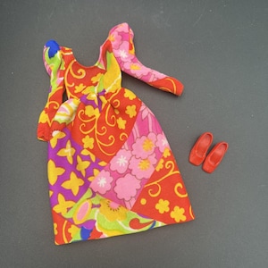 Vintage Barbie Francie #3456 Wild Flowers - HTF 1970s Dress Excellent Shoes Good