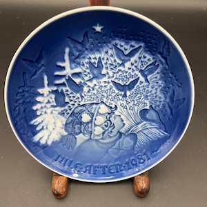 Bing and Grondahl, B&G 1981 Christmas Plate