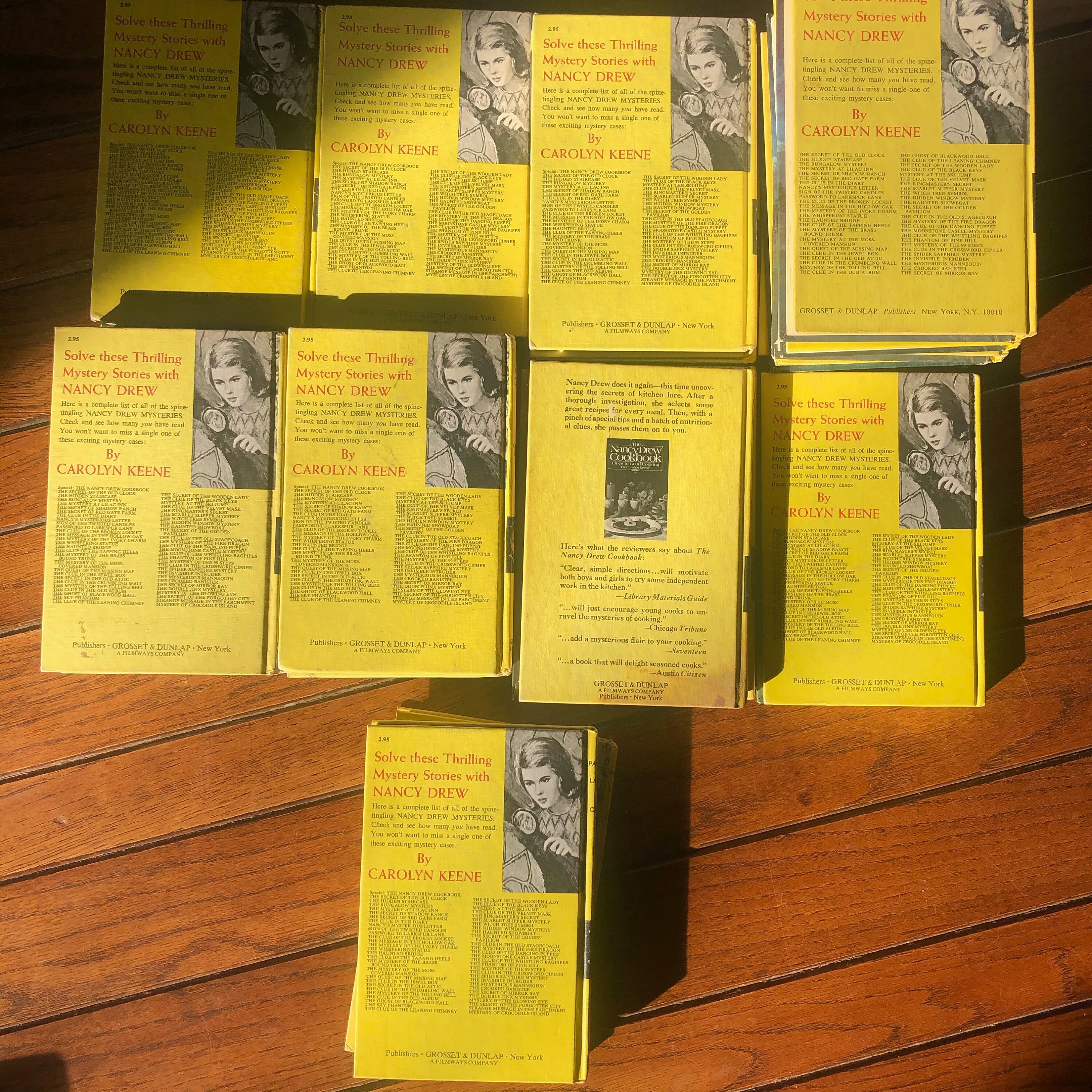 洋書 KillerCollections Vintage Nancy Drew Mystery Stories! Matte Yellow Covers