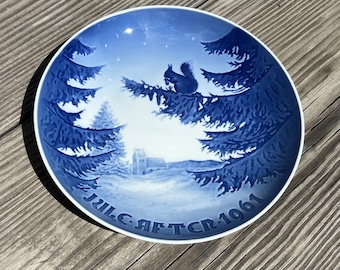 デンマーク製のヴィンテージ Bing & Grondahl ホワイト クリスマス