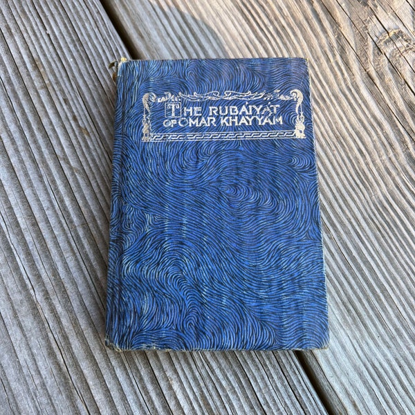 The Rubaiyat of Omar Khayyam, Whitman Publishing Company, No Date, Printed USA, Pocket sized, swirled blue cover gilded text