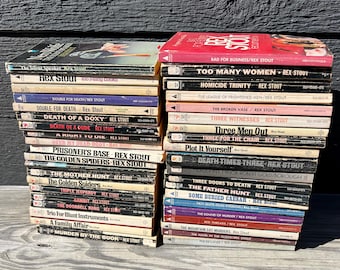 Libros de bolsillo antiguos de Rex Stout (precio por ejemplar)