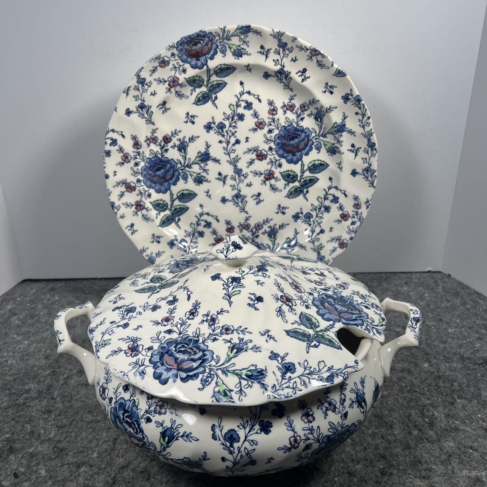 Johnson Brothers Blue Rose Chintz - Etsy