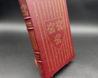 Edición de coleccionista encuadernada en piel de Ivanhoe, de Sir Walter Scott, publicada por Easton Press.