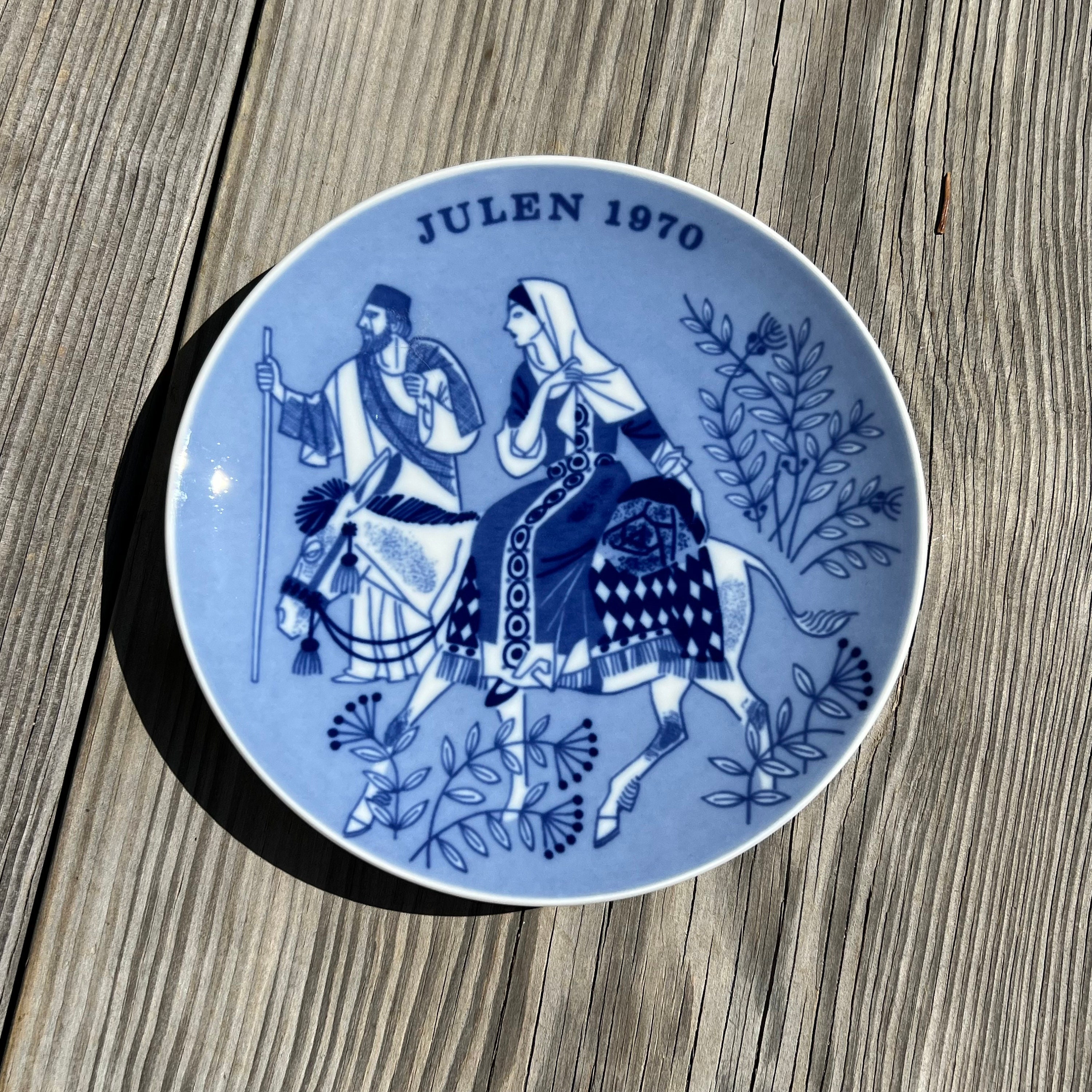   クリスマスプレート1970 1970 Norwegian Porsgrund Julen Plate - Etsy