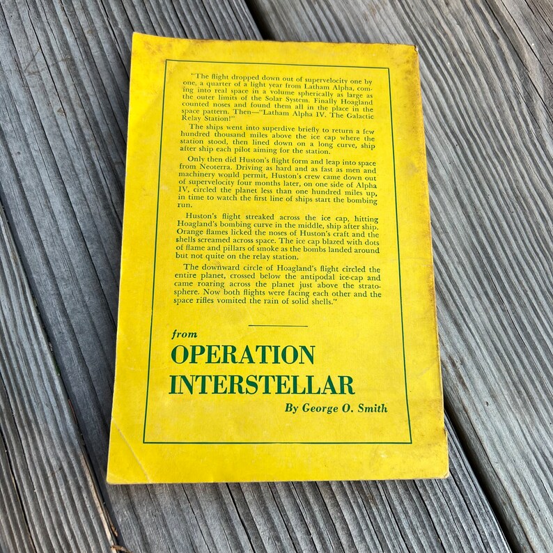 Operation Interstellar Operation Interstellar, George O. Smith, Merit Books, 1950, PB - Etsy ...