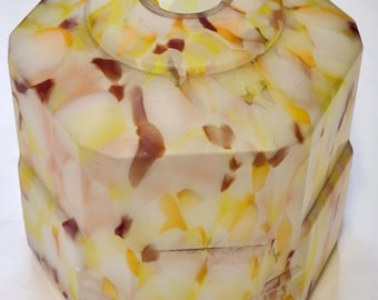 Art Deco Multi coloured Ridged Ceiling Light Shade