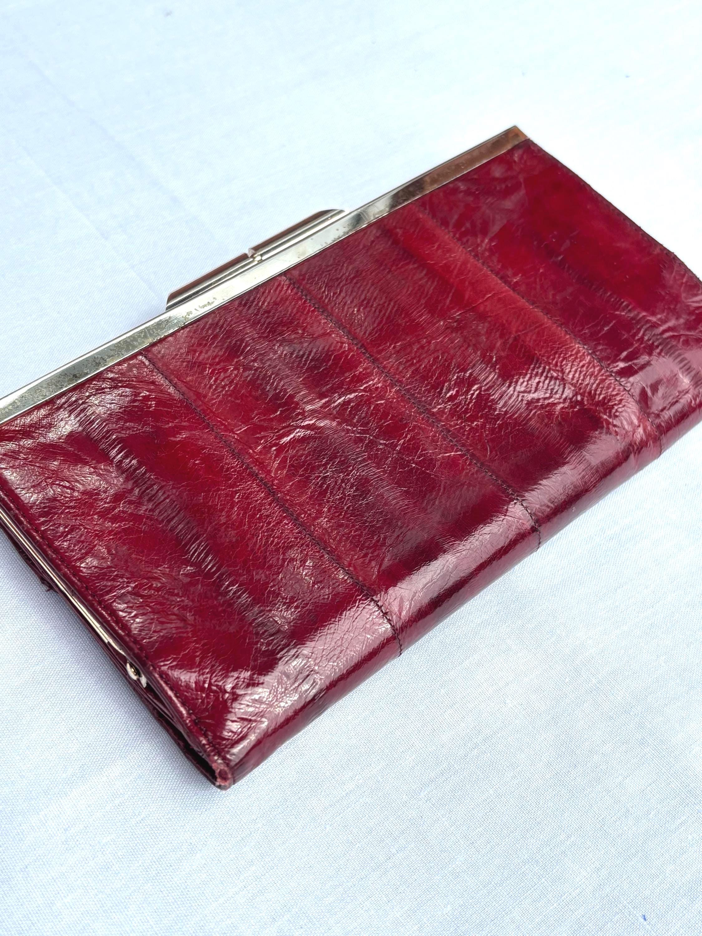 ★アンティーク調 イールスキンウォレット★ Eel skin wallet - Etsy 日本