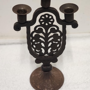 Goberg Candelabra Candle stick Metal holder, Arts and Crafts -Jungendstil, German
