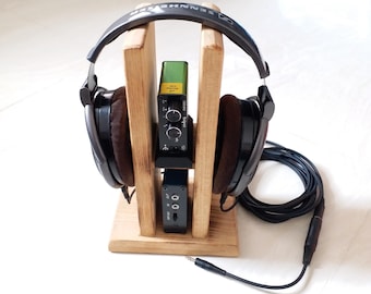 Headphone Amplifier Class A all Transistors. Also a pre-amp. Volume and Balance control. Hand made, original design. Full sounding. No AI.