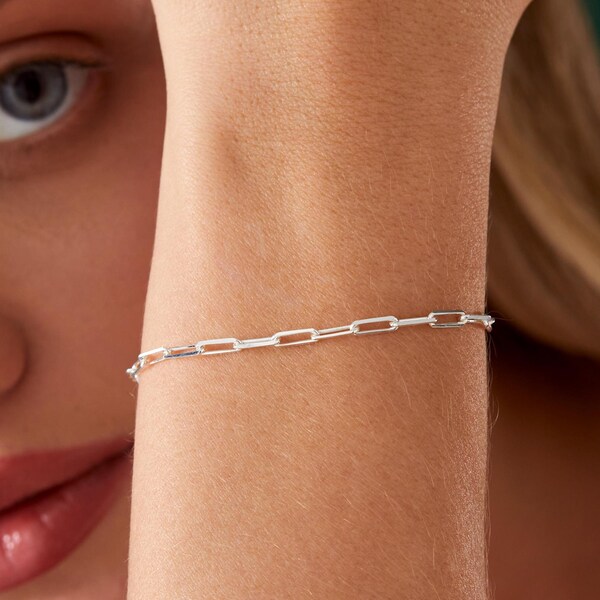 Silver Paperclip Bracelet Etsy Silver Paperclip Bracelet Etsy