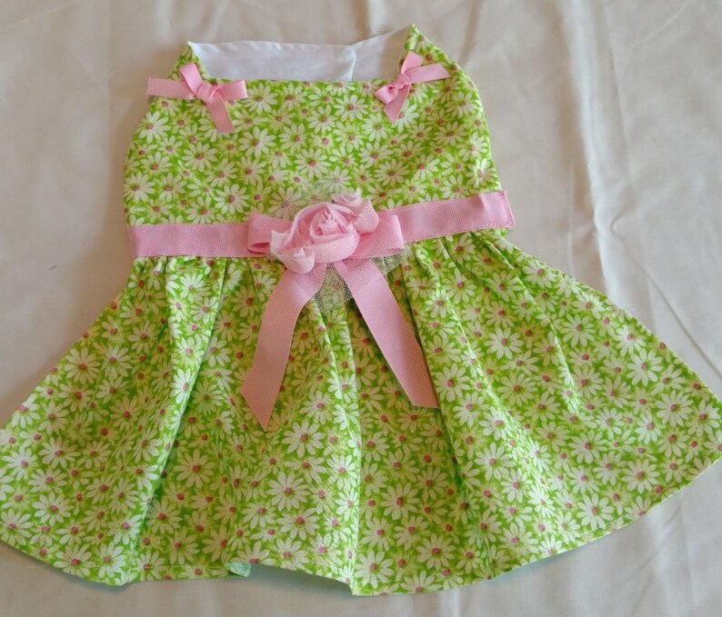 lime green and pink dress
