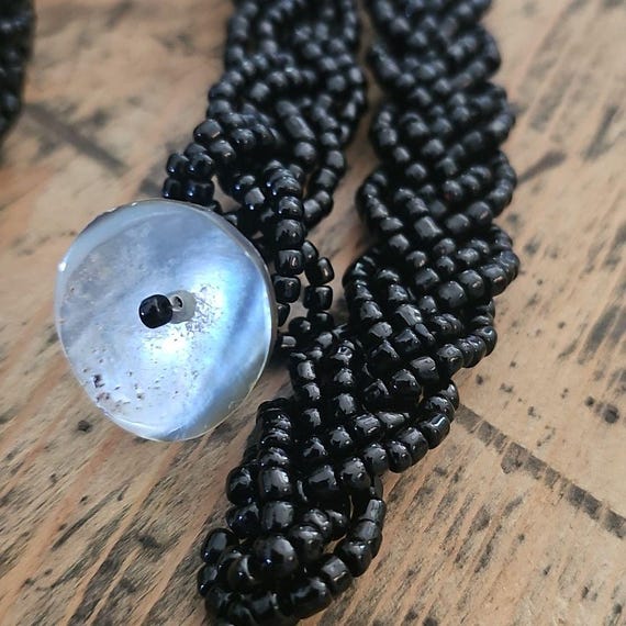 Vintage Handmade Glass Beaded Belt - Etsy display picture 1