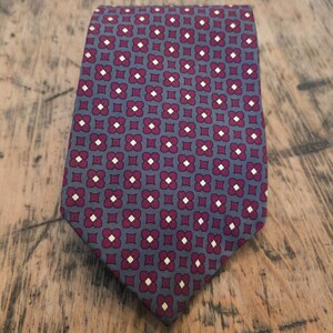 Burberrys of‎ London Vintage Men\'s Upcycled Tie Burgundy Medallion Silk Headband burberrys london silk tie - Gem main image 4