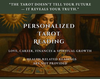 Personalized Tarot Reading | Love, Career, Finances & Spiritual Growth | Intuitive PDF Guidance (4-Day Delivery)