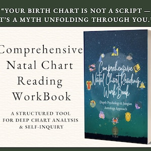 Natal Chart Reading Workbook PDF, Jungian Psychological Astrology Guide, Archetypal Interpretation Manual, Digital Astrology Tool