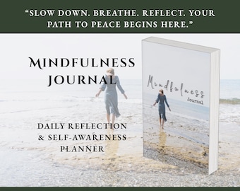Mindfulness Journal | Daily Reflection & Self-Awareness Planner | Mindful Living, Gratitude and Habit Tracker | Digital PDF