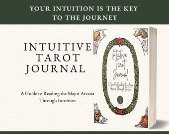 Intuitive Tarot Journal PDF, Major Arcana Self-Discovery Workbook, Spiritual Tarot Prompts, Inner Wisdom Guide, Digital Download