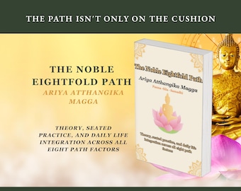 Cuaderno de trabajo budista del Noble Óctuple Sendero | Meditación de la Sabiduría y la Ética | Diario Vipassana en PDF | Descarga digital Theravada