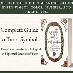 Complete Guide to Tarot Symbols PDF, Color‑Number‑Element‑Animal Symbolism, Esoteric & Psychological Tarot Reference, Digital Download