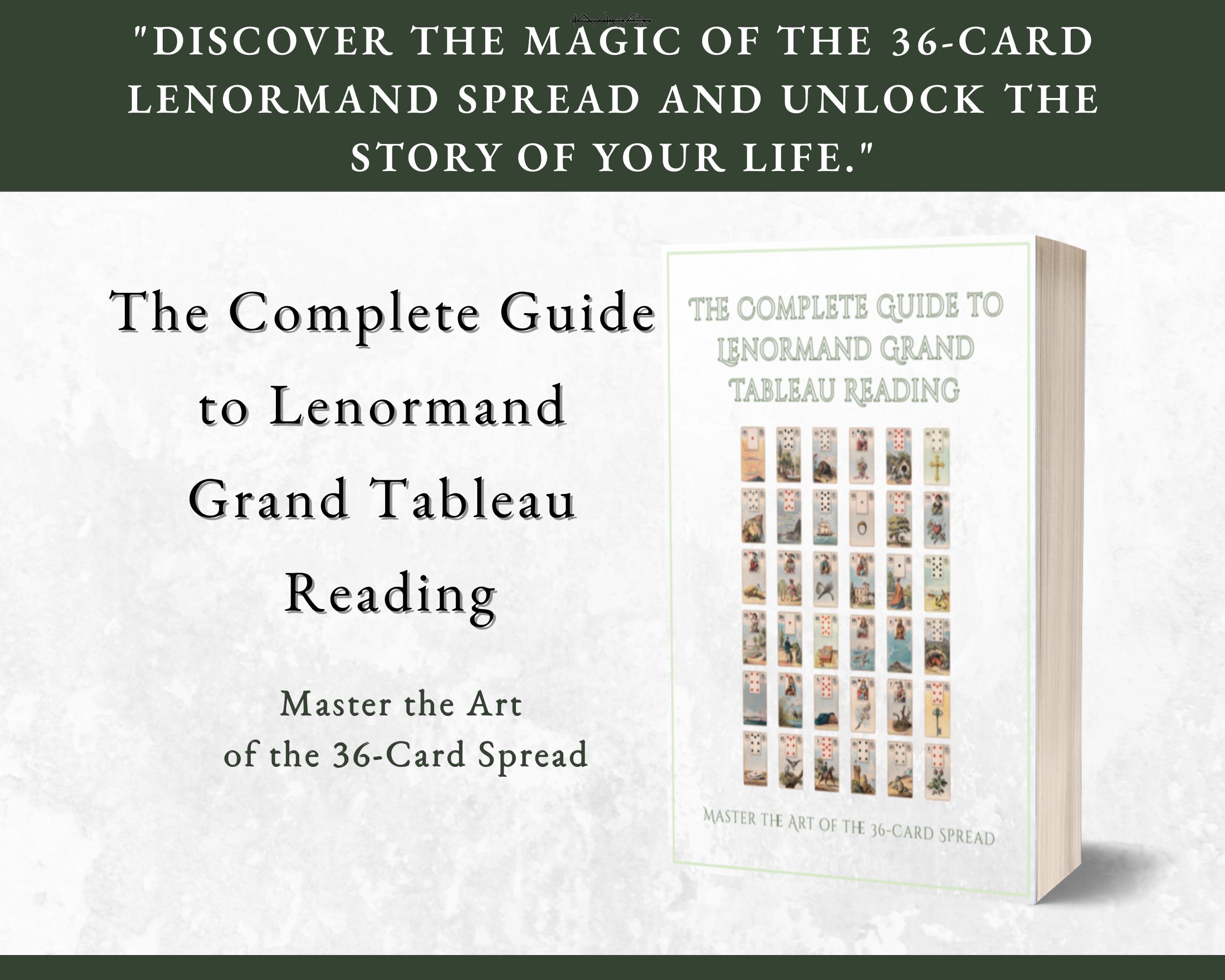 Deck Lenormand classique de 36 cartes avec toile Grand Tableau - Canada