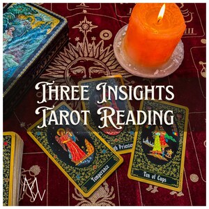 Lectura de Tarot de 3 Cartas – Una Pregunta, Tres Reflexiones – Lectura Enfocada – Lectura Psíquica – Reflexión Personalizada en PDF