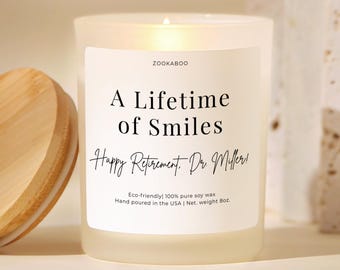 Retiring Dentist Candle Retirement Dentist Gift Dental Hygienist Assistant
