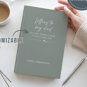 Letters to My Dad Memorial Journal Grief Journal for Loss of Father Remembrance Keepsake Sympathy Gift