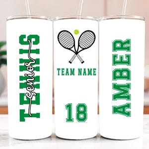 Senior Tennis Tumbler Personalized Tennis Player Graduation Gift
