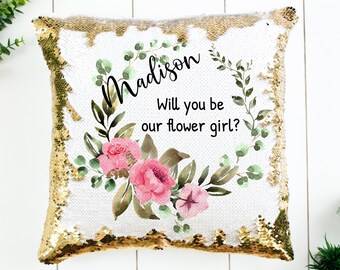 diy hidden message sequin pillow