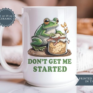 Funny Sourdough Frog Mug – Baker Gift, Bread Baking Coffee Cup