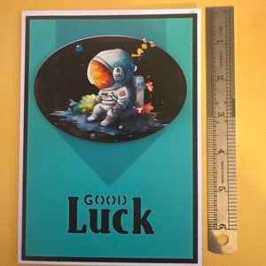 Astronaut teal good luck imagem 4
