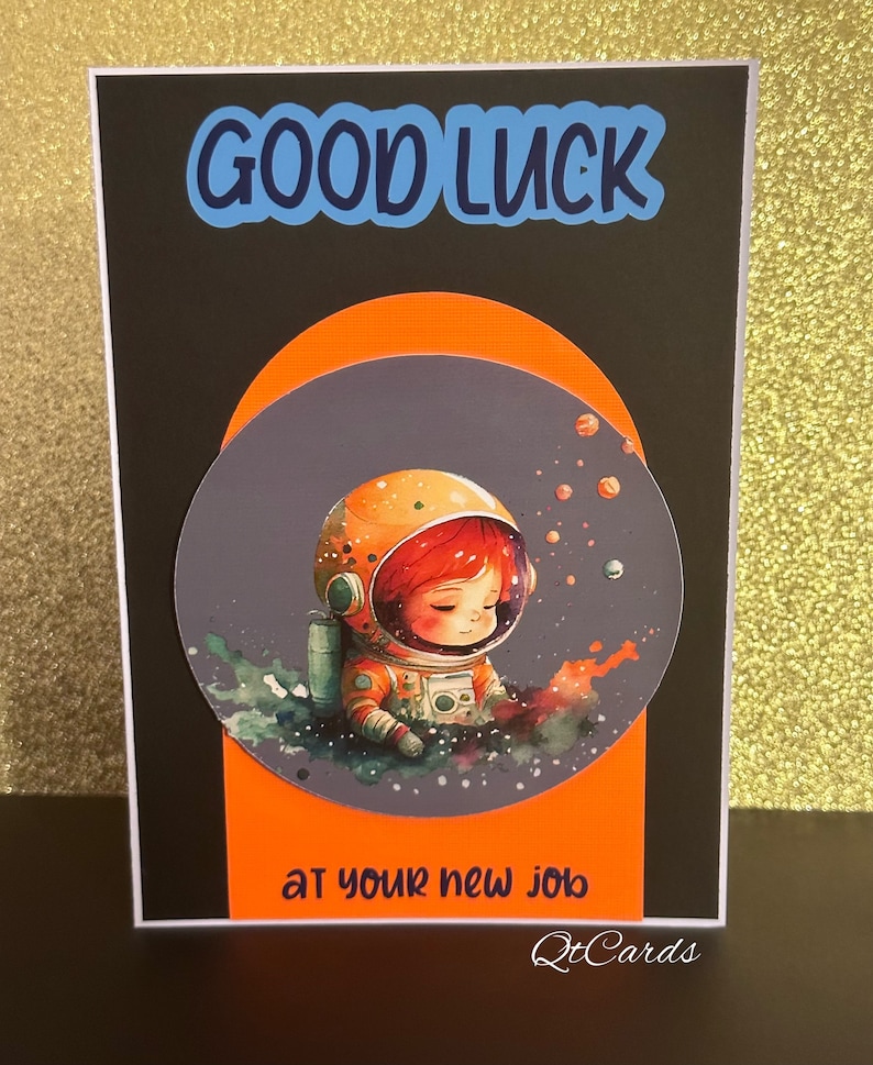 Good Luck Astronaut Card - Etsy