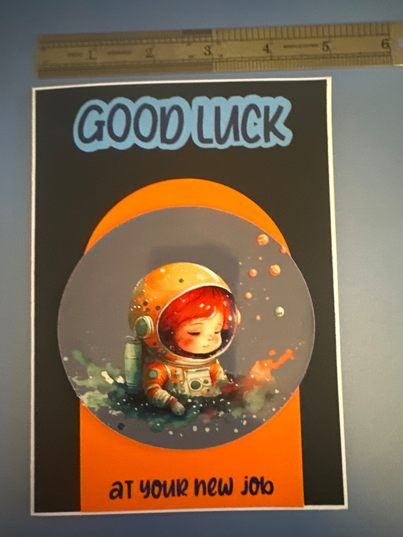 Good Luck Astronaut Card - Etsy