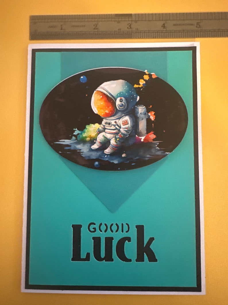 Astronaut teal good luck imagem 5