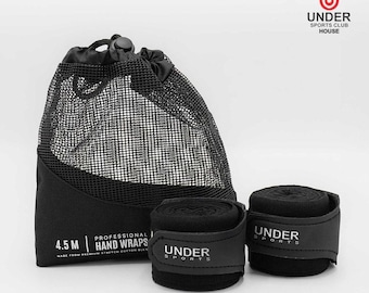 Quilted Cotton Boxing Hand Wraps: 180" Training & Sparring