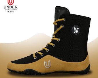 High-Top Boxing Shoes - Lightweight Training, Ankle Support