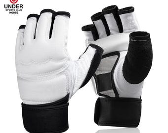 Leather Training Gloves - Workout Hand Wraps for Weightlifting & CrossFit