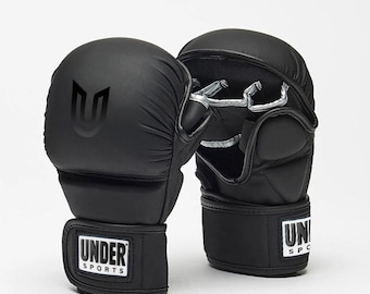 Guantes de entrenamiento de MMA, equipo duradero para muay thai y grappling, regalo de combate fitness.