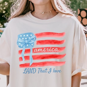 Retro America Shirt, American Flag, 4th Of July Shirt, Fourth Of July, Patriotic USA Gift, Women&#39;s Graphic Tee, Comfort Colors, USA Shirt