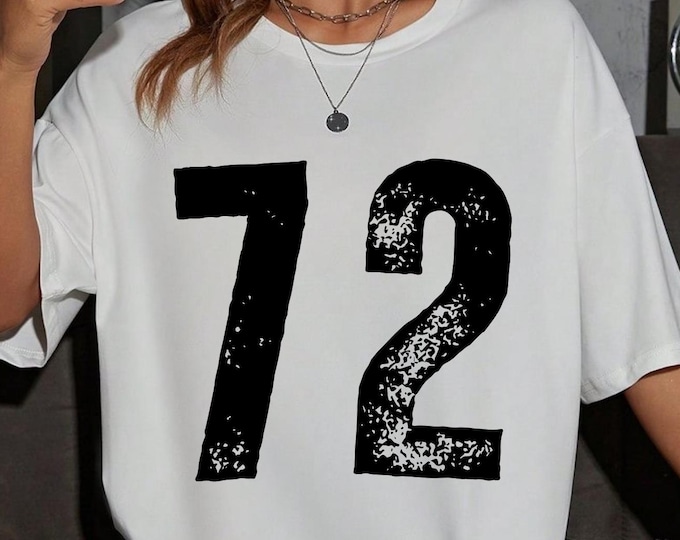 Featured listing image: Custom Number Shirt, Game Day Number Shirt, Custom Football Mascot Shirt, Custom School Team Number Shirt, Personalized Sports Number Tee