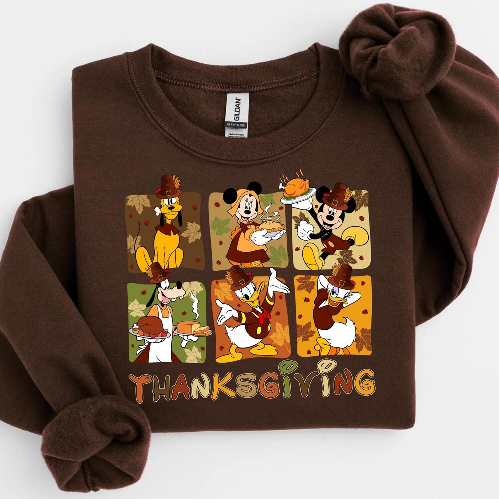 Thanksgiving Sweatshirt Mickey And Friends Thanksgiving Sweatshirt Disneyland Thanksgiving Sweatshirt Disney Thanksgiving Sweatshirt Teesummer