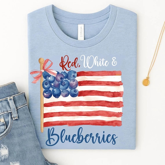 Red White and Blueberries Shirt, Activist Freedom Tee, Social Justice Shirt, Protest Graphic Tee, Equality Patriotic Shirt, Charlie Kirk Tee