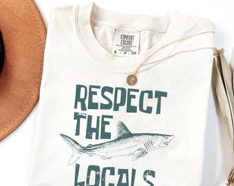 Respect the Local Comfort Colors® Unisex T shirt Granola Girl Shirt Respect the Local Wildlife Tee Hiking Camping Clothes Wanderlust Shirt