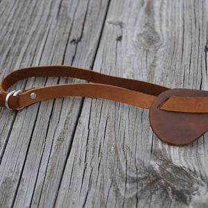 Leather eye patch